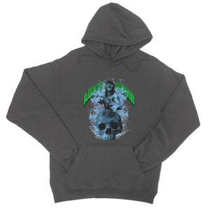 Adam Bomb  Skull Flame College Hoodie