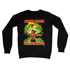 Adam Bomb Nuclear Warning Crew Neck Sweatshirt