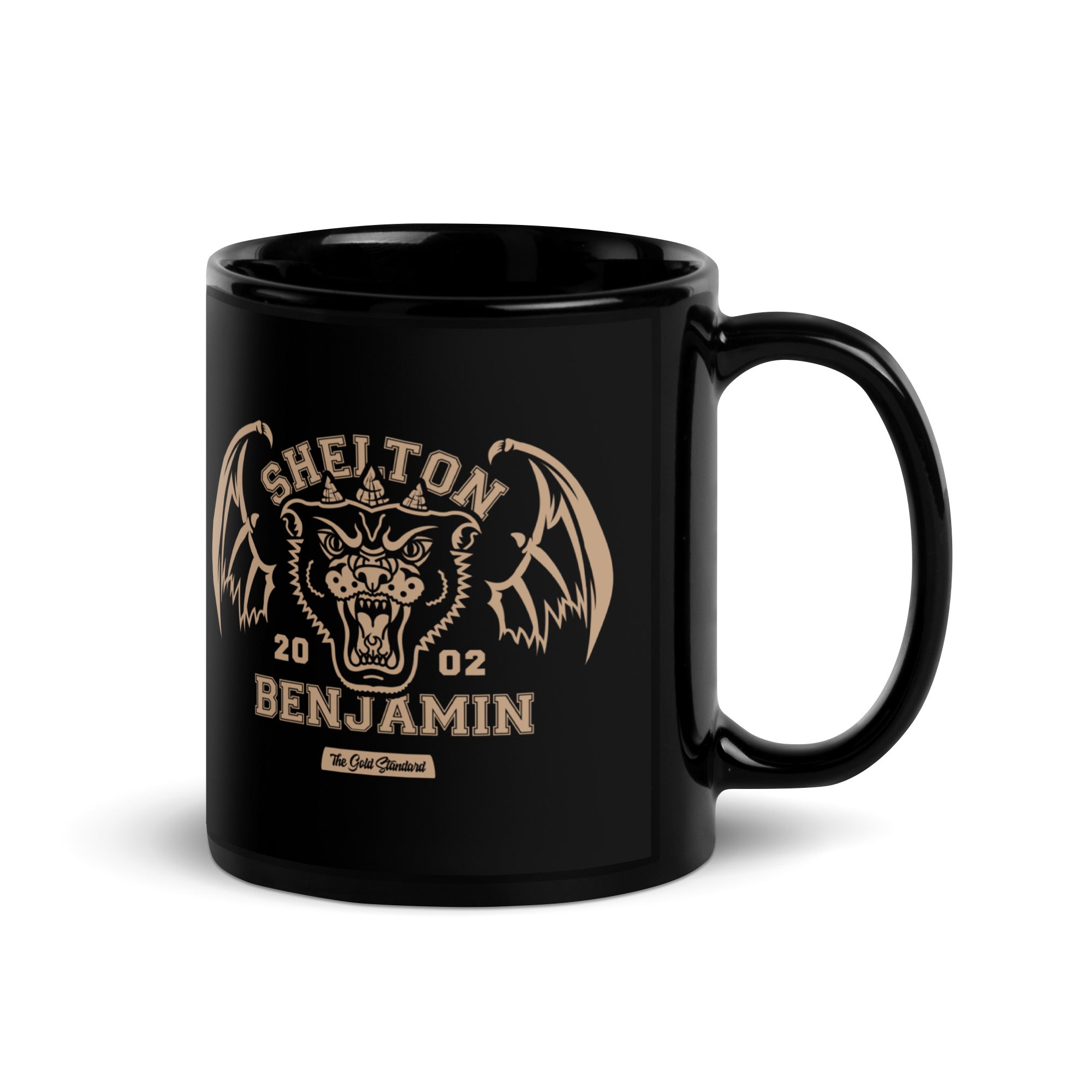 Shelton Benjamin "Gold Standard Est 2002" Black Glossy Mug