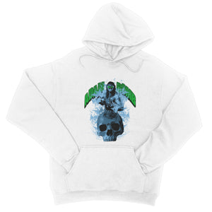 Adam Bomb  Skull Flame College Hoodie