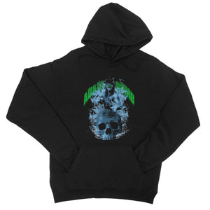 Adam Bomb  Skull Flame College Hoodie