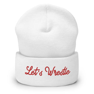 Let's Wrestle Write-off Cuffed Beanie